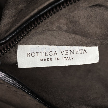 Bottega Veneta Metallic Nappa Intrecciato Nodini Crossbody Messenger Dark Grey 11 of 12