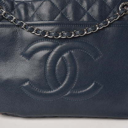 Chanel Caviar Timeless CC Soft Tote Navy Blue 8 of 10