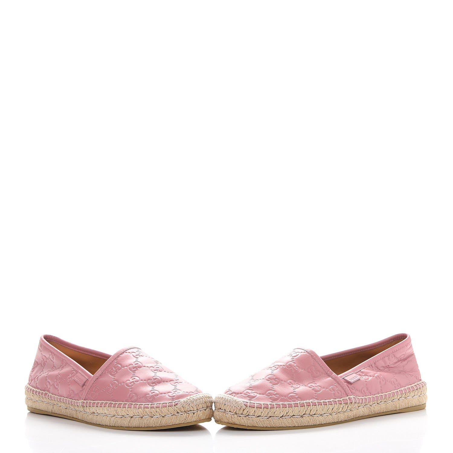 Gucci Guccissima Signature Espadrilles 41 Rose Baby Candy 12 of 13