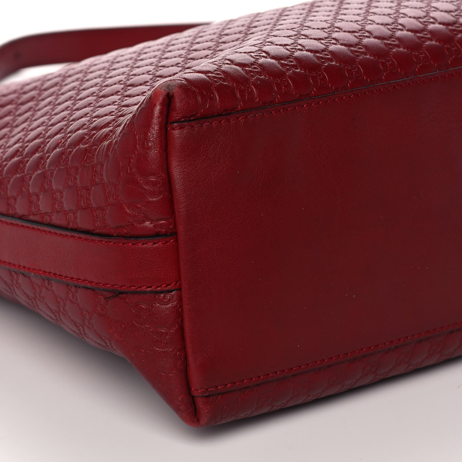 Gucci Soft Microguccissima Margaux Shoulder Bag Red 10 of 12