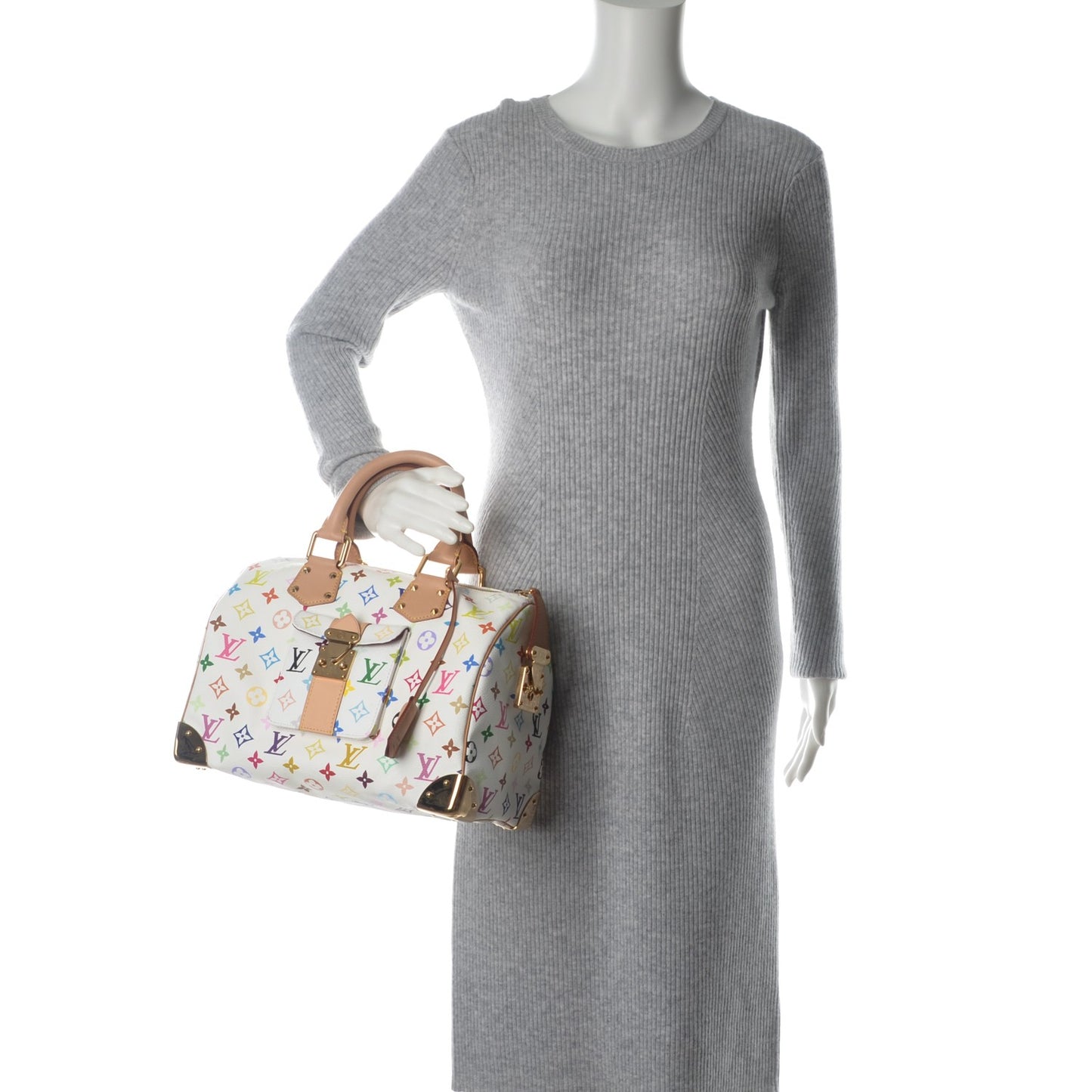 Monogram Multicolor Speedy 30 White