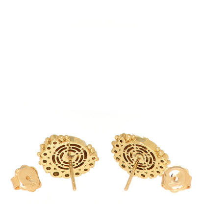 Temple St. Clair 18K Yellow Gold Diamond Celestial Moonface Earrings 3 of 5