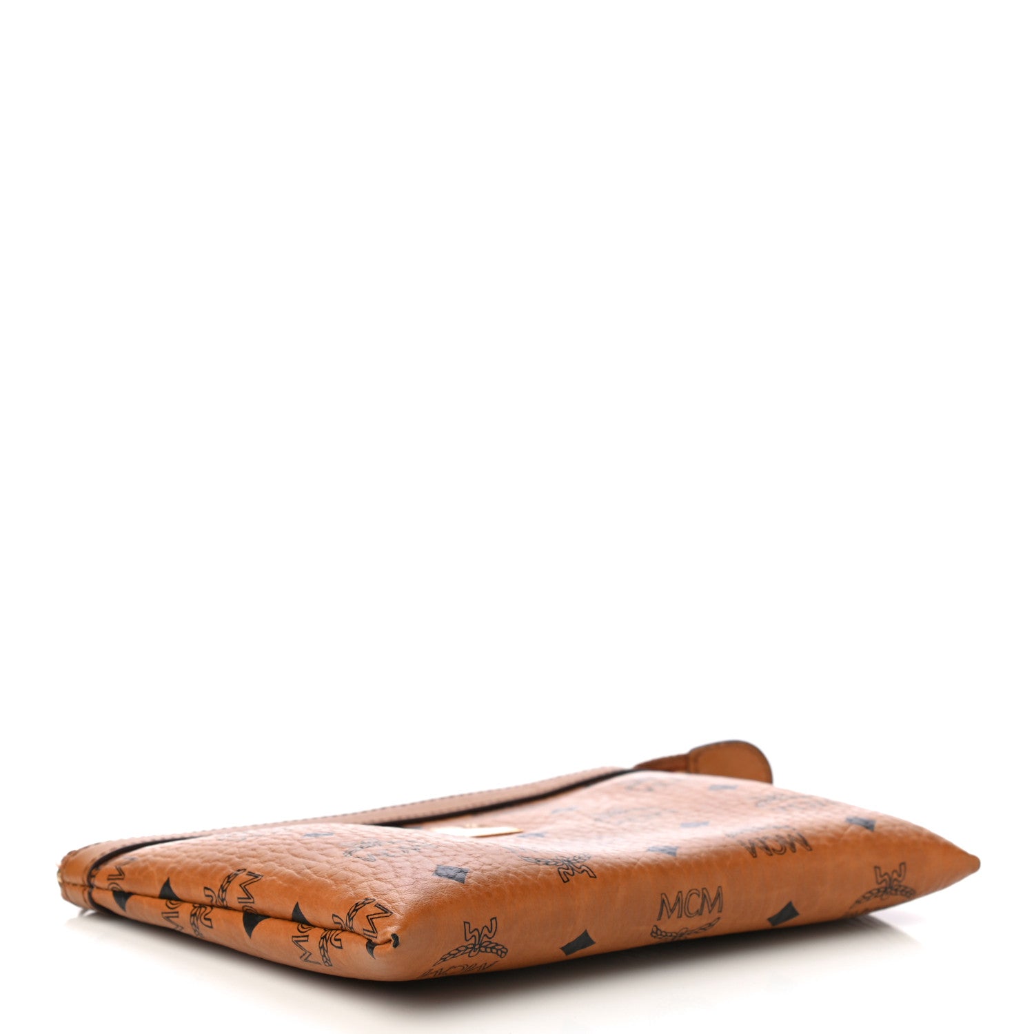 MCM Visetos Zip Pouch Cognac 3 of 9