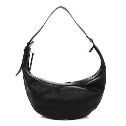 Khaite Pebbled Calfskin Augustina Hobo Black 1 of 11