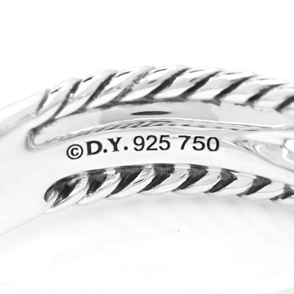 David Yurman Sterling Silver 18K Yellow Gold 6mm X Crossover Ring 54 7 4 of 4