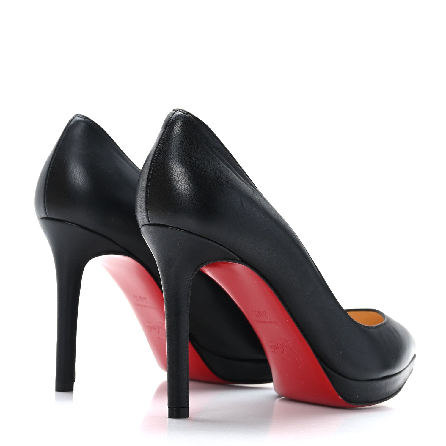 Christian Louboutin Shiny Nappa Pigalle Plato 100 Pumps 36.5 Black 4 of 7