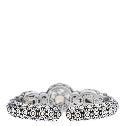John Hardy Sterling Silver 18K Yellow Gold Diamond Smoky Quartz Batu Sari Bracelet 3 of 7