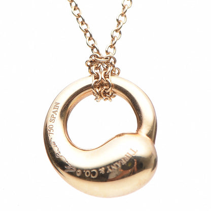 Tiffany 18K Yellow Gold 12mm Elsa Peretti Eternal Circle Pendant Necklace 3 of 7