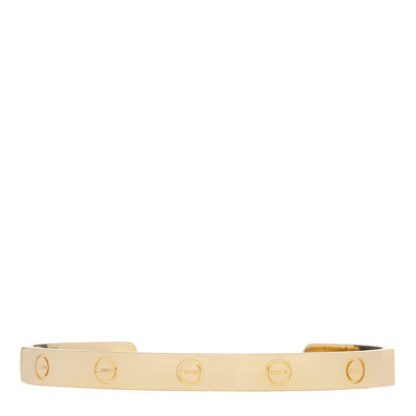 18K Yellow Gold LOVE Cuff Bracelet 18