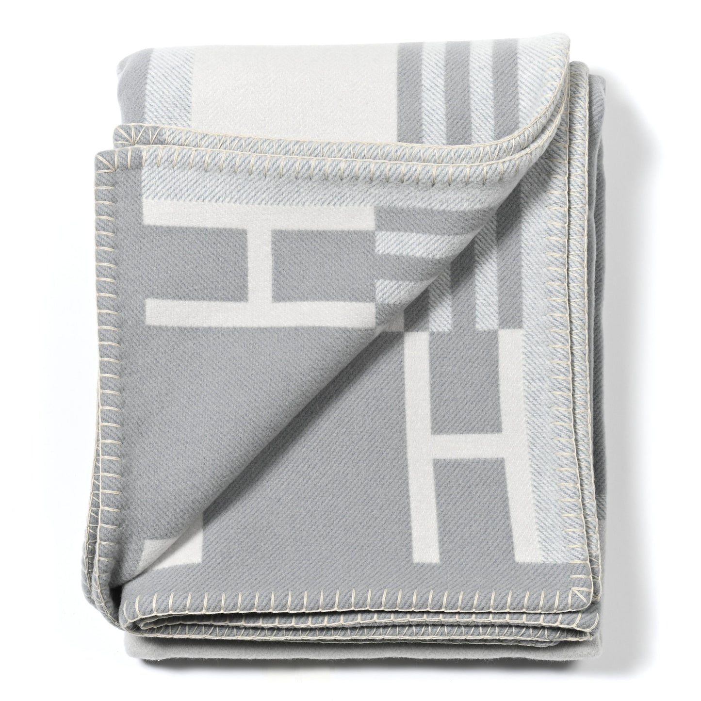 Wool Cashmere Ithaque Blanket Gris Perle