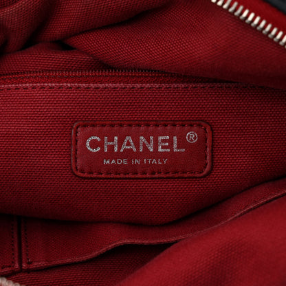 Chanel Lambskin Perforated Baseball Spirit Ligne Bag Navy 6 of 11