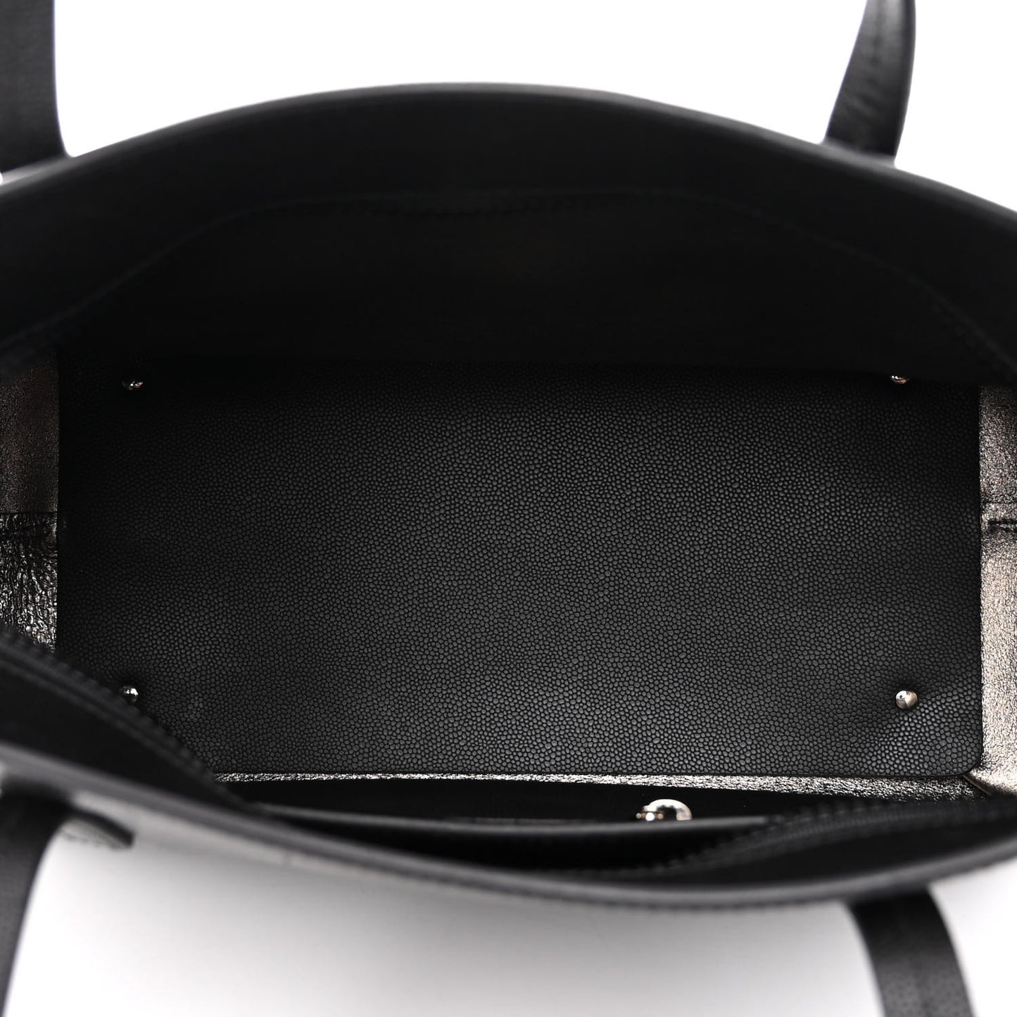 SALVATORE FERRAGAMO Calfskin Medium Tote Black