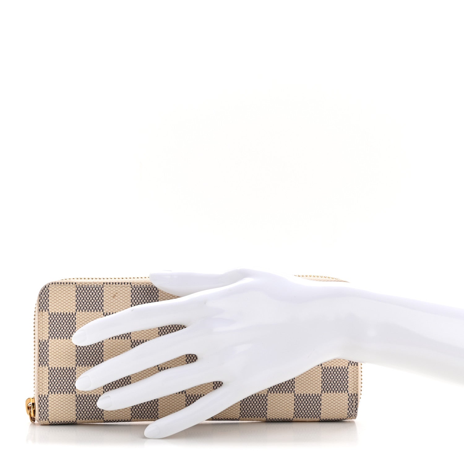 Louis Vuitton Damier Azur Clemence Wallet Rose Ballerine 2 of 8