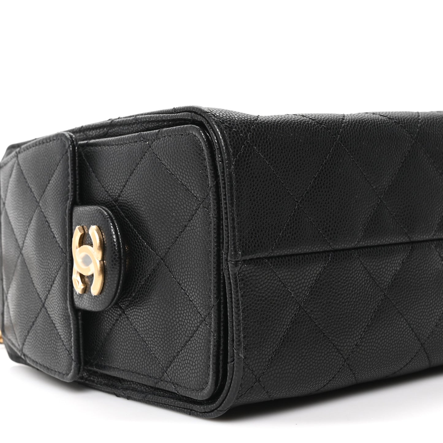 Caviar Quilted Mini Chanel 25 Handbag Black