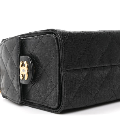 Chanel Caviar Quilted Mini Chanel 25 Handbag Black 9 of 10