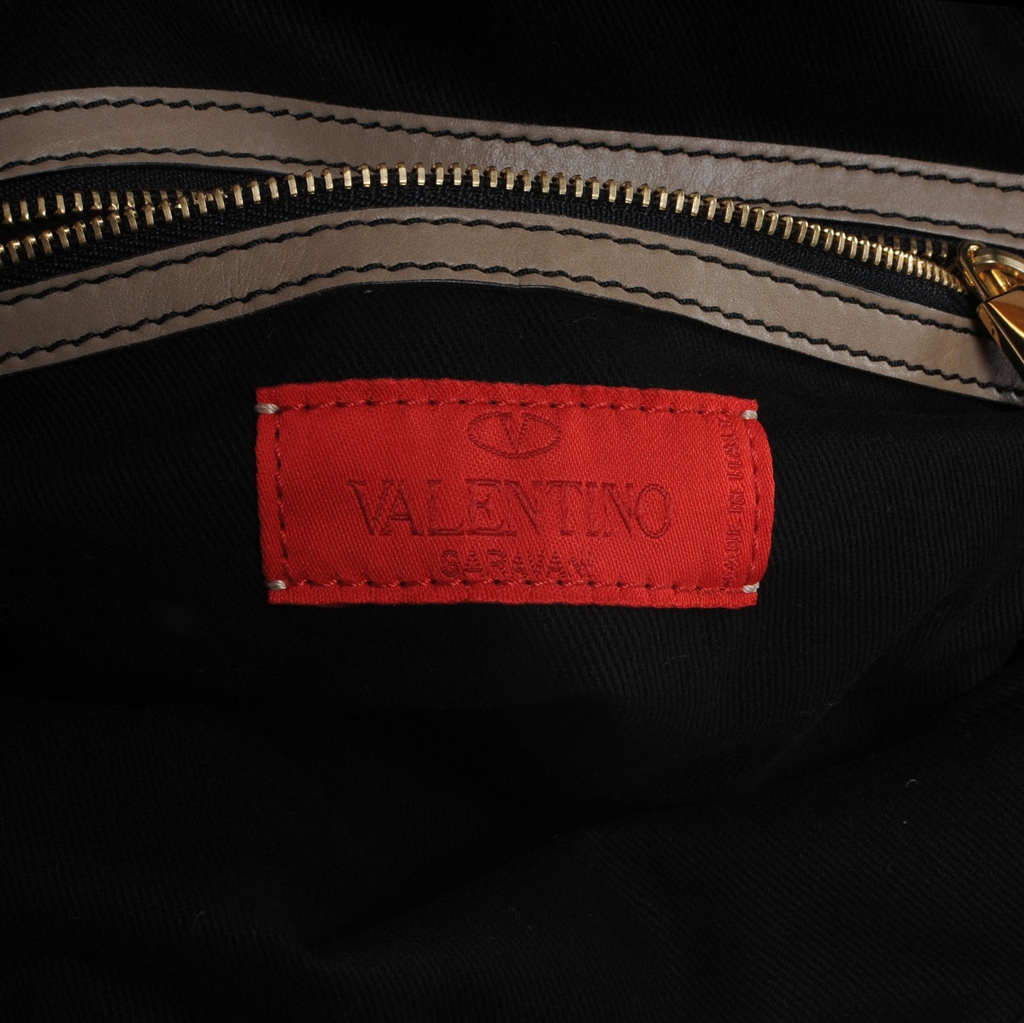Calfskin Vanite Studded Dome Taupe