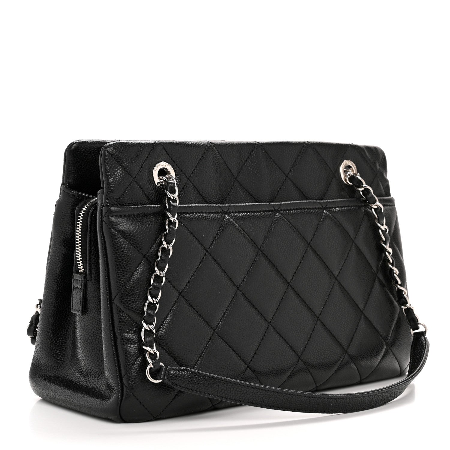 Chanel Caviar Quilted Timeless CC Soft Tote Black 3 of 11