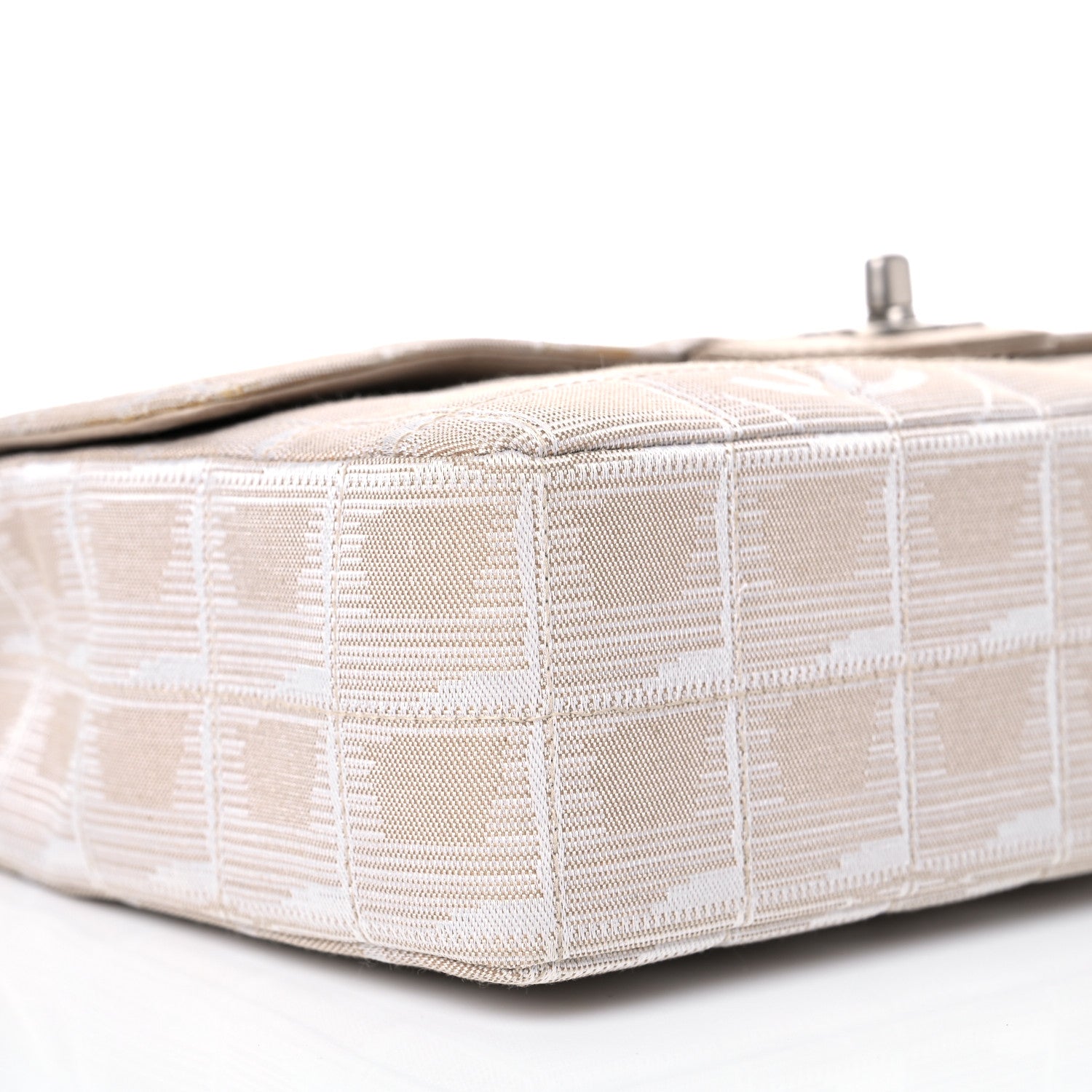 Chanel Nylon Medium Travel Flap Light Beige 7 of 11