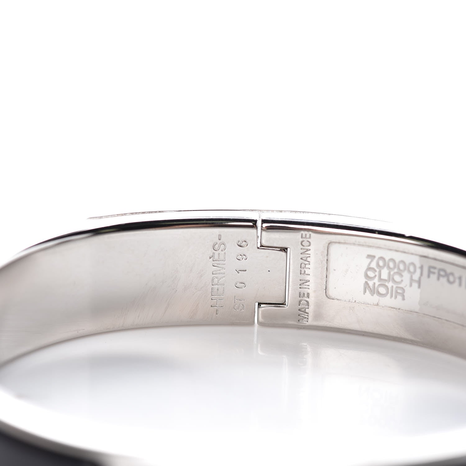 Hermes Enamel Narrow Clic Clac H Bracelet PM Black 4 of 6