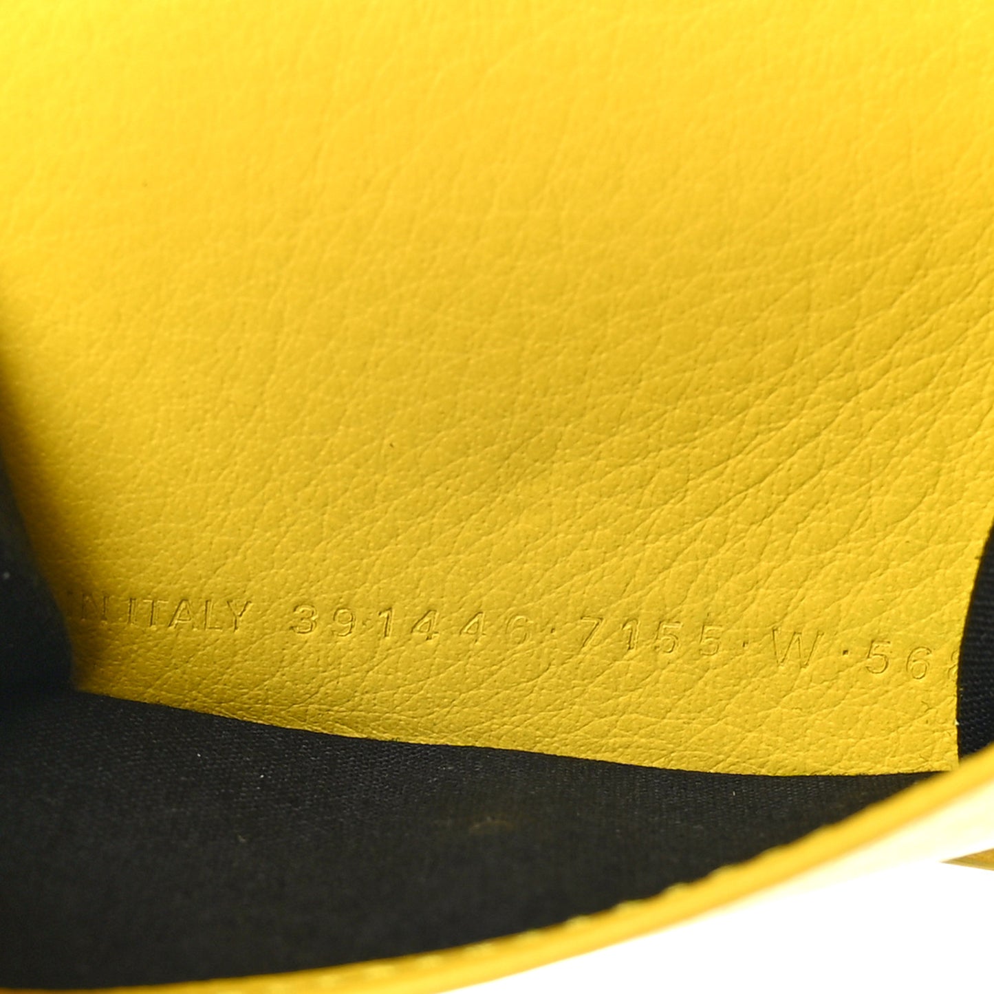 Smooth Calfskin Mini Papier Wallet Jaune Soleil
