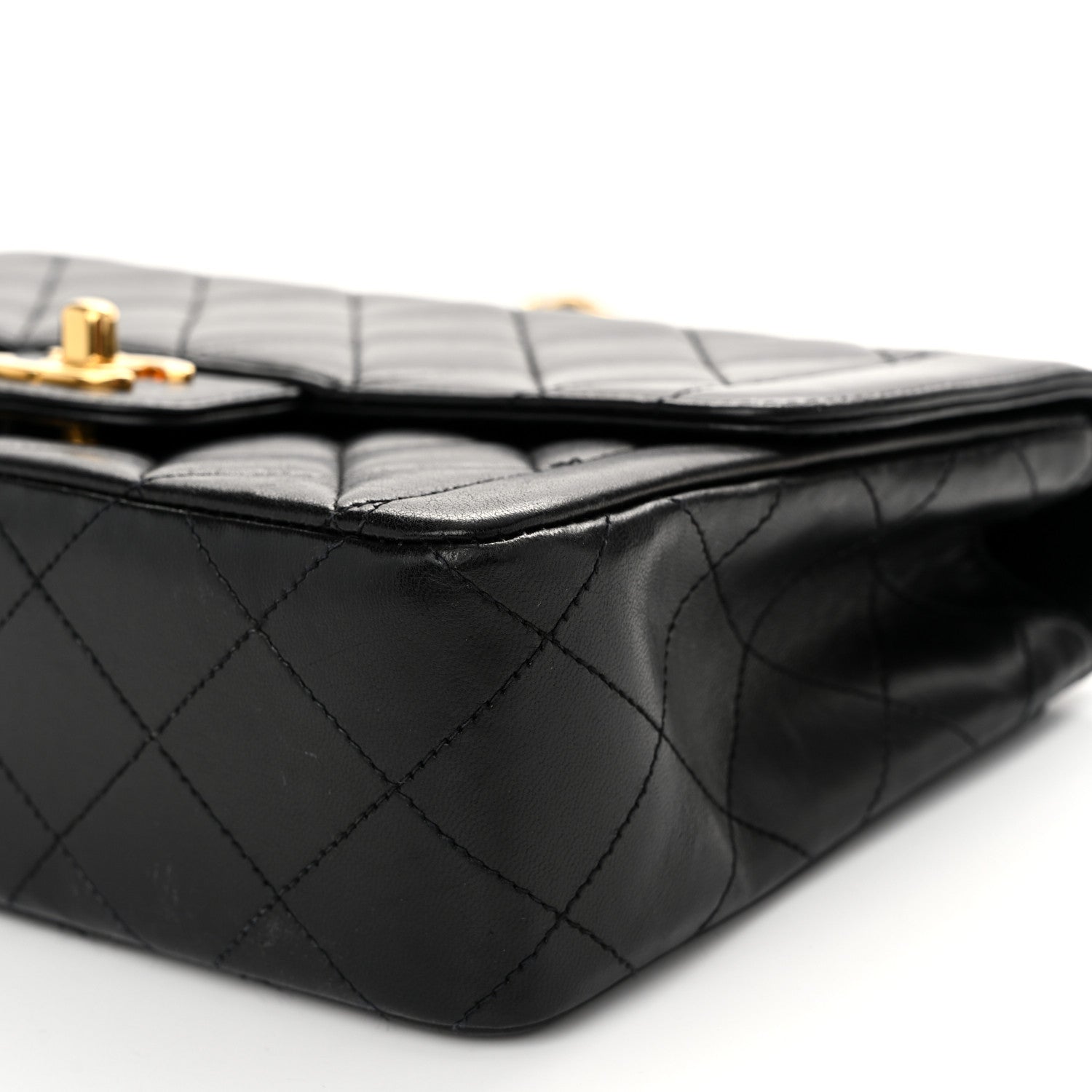 Chanel Lambskin Quilted Small Single Flap Black 10 of 11