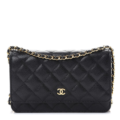 Chanel Caviar Quilted Wallet On Chain WOC Black 1 of 11