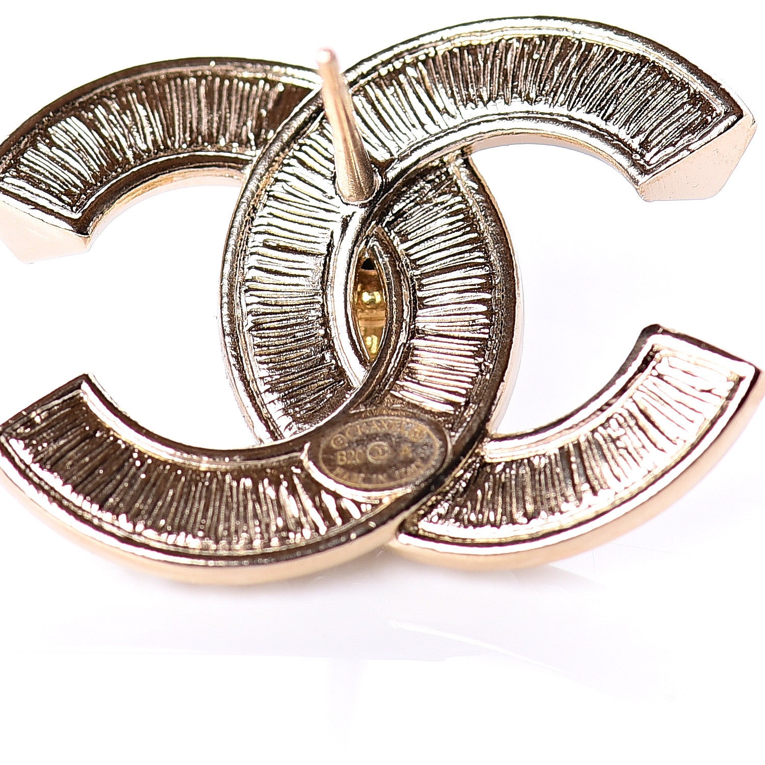 Chanel Pearl Crystal CC Earrings Gold 3 of 5