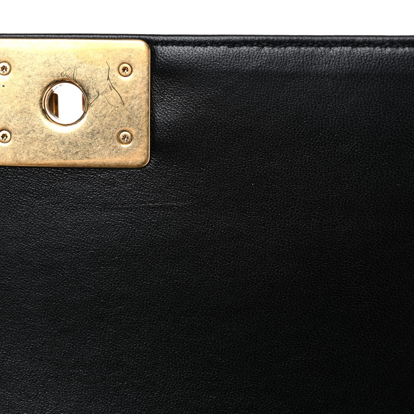 Calfskin Quilted New Medium Boy Flap Black