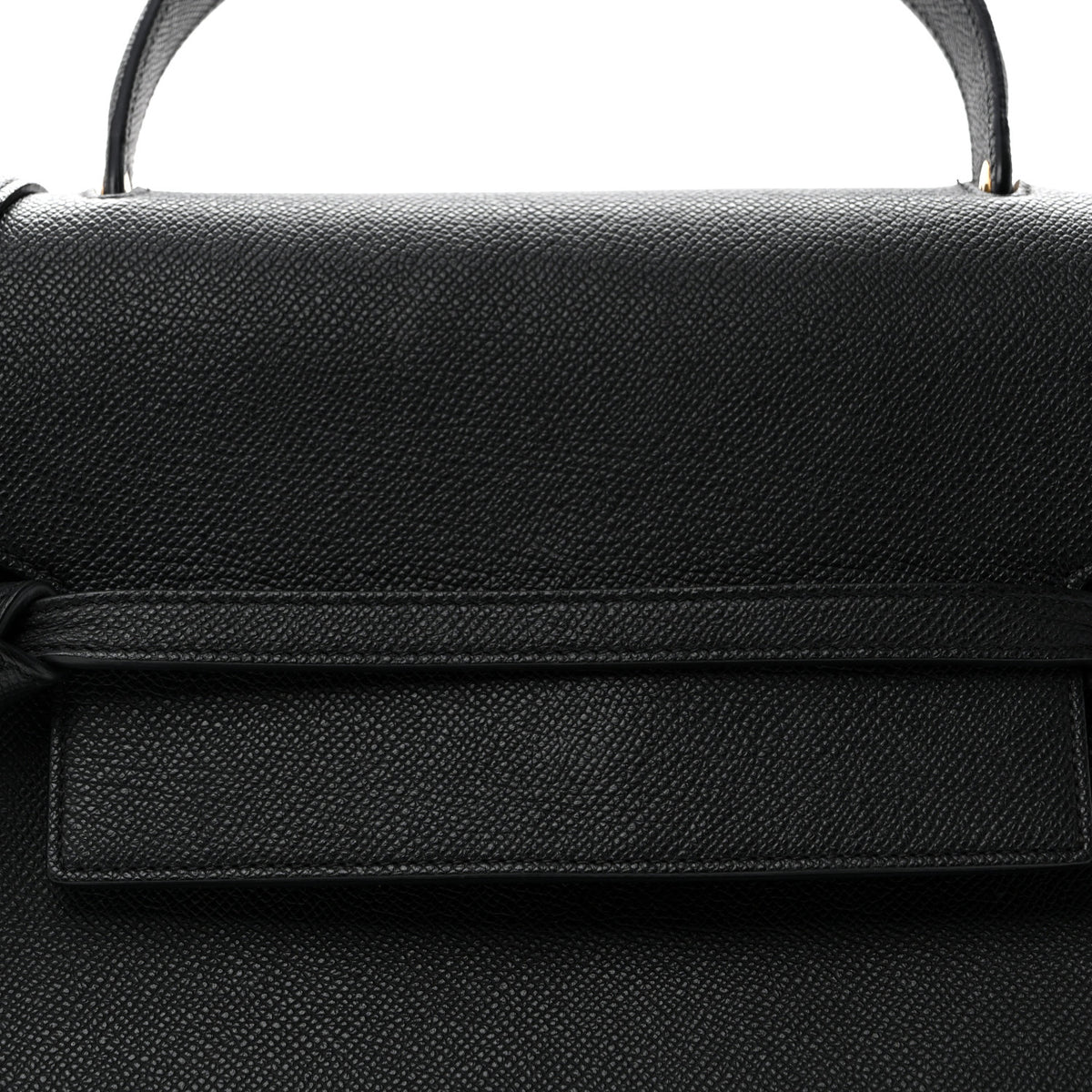 Grained Calfskin Mini Belt Bag Black