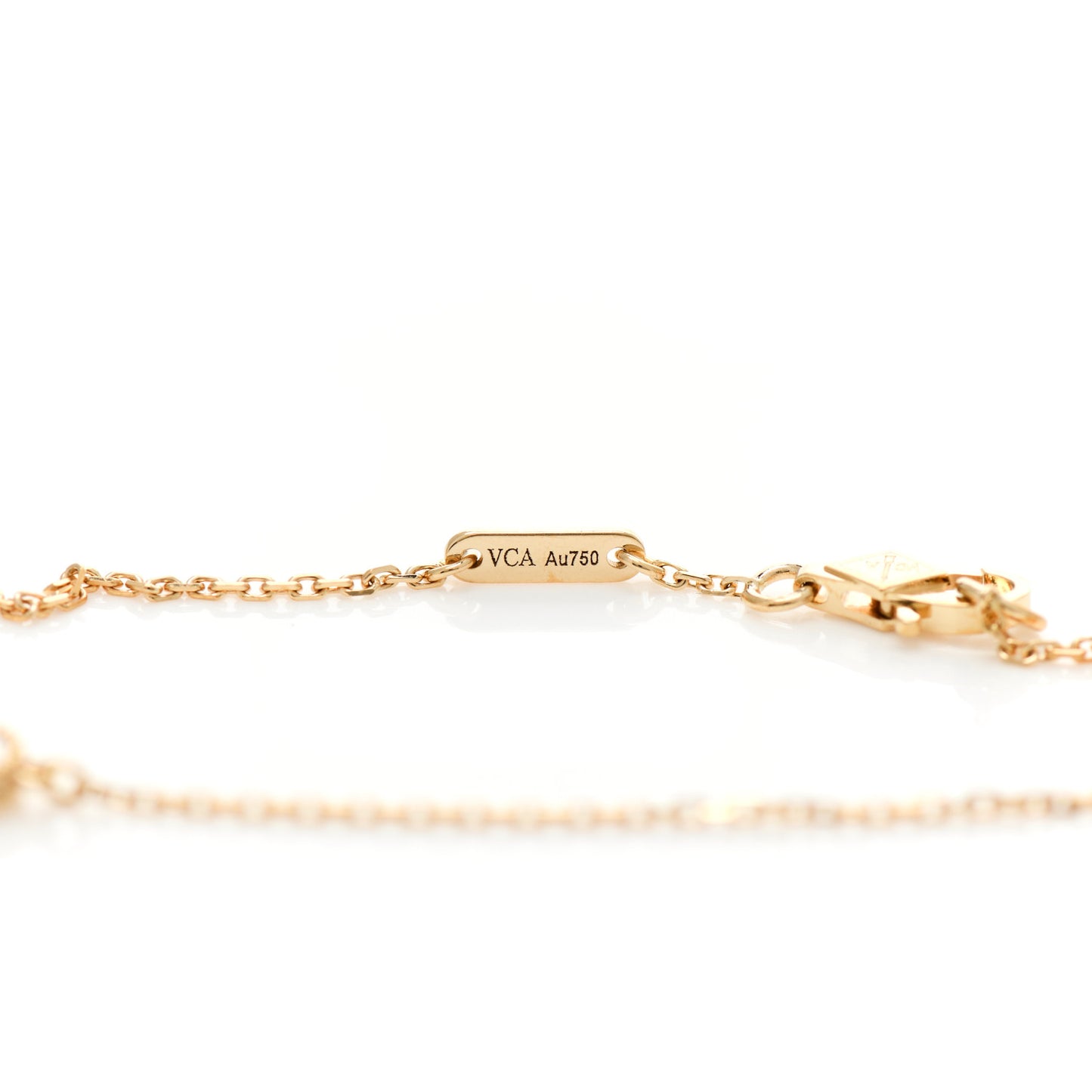 18K Yellow Gold Mother of Pearl Sweet Alhambra Bracelet