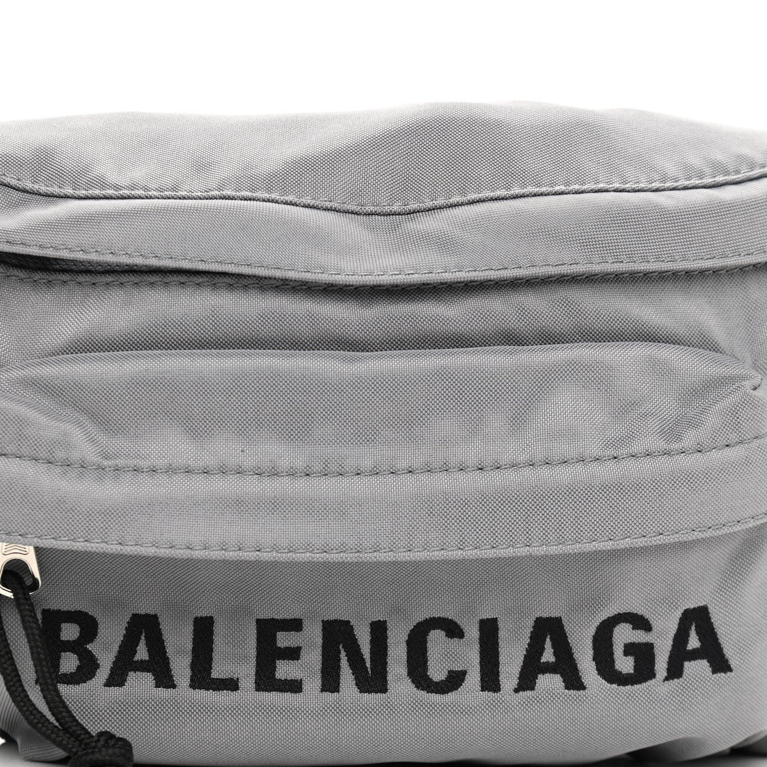 Balenciaga Nylon Wheel Logo Belt Bag Gris Cendre 8 of 10
