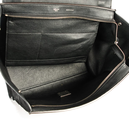 Celine Drummed Calfskin Suede Medium Trapeze Black 5 of 8