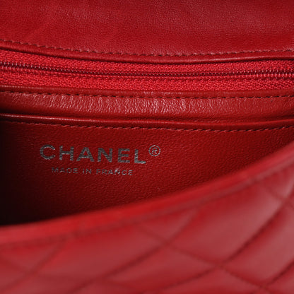Chanel Lambskin Quilted Mini Square Flap Red 6 of 10