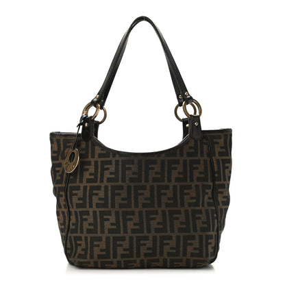 Fendi Zucca Small Chef Shopping Tote Tobacco Moro 1 of 20