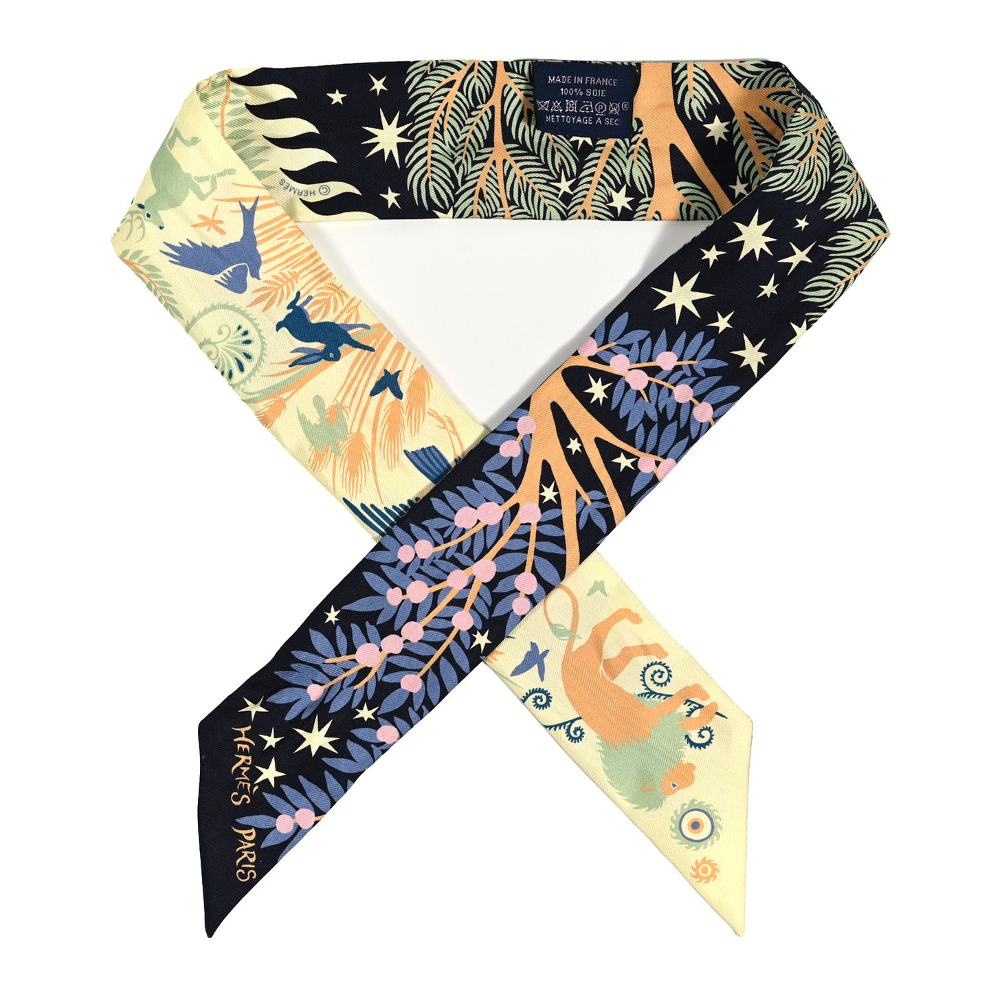 Silk Sous Le Charme D Orphee Twilly Bleu Black Jaune Soufre
