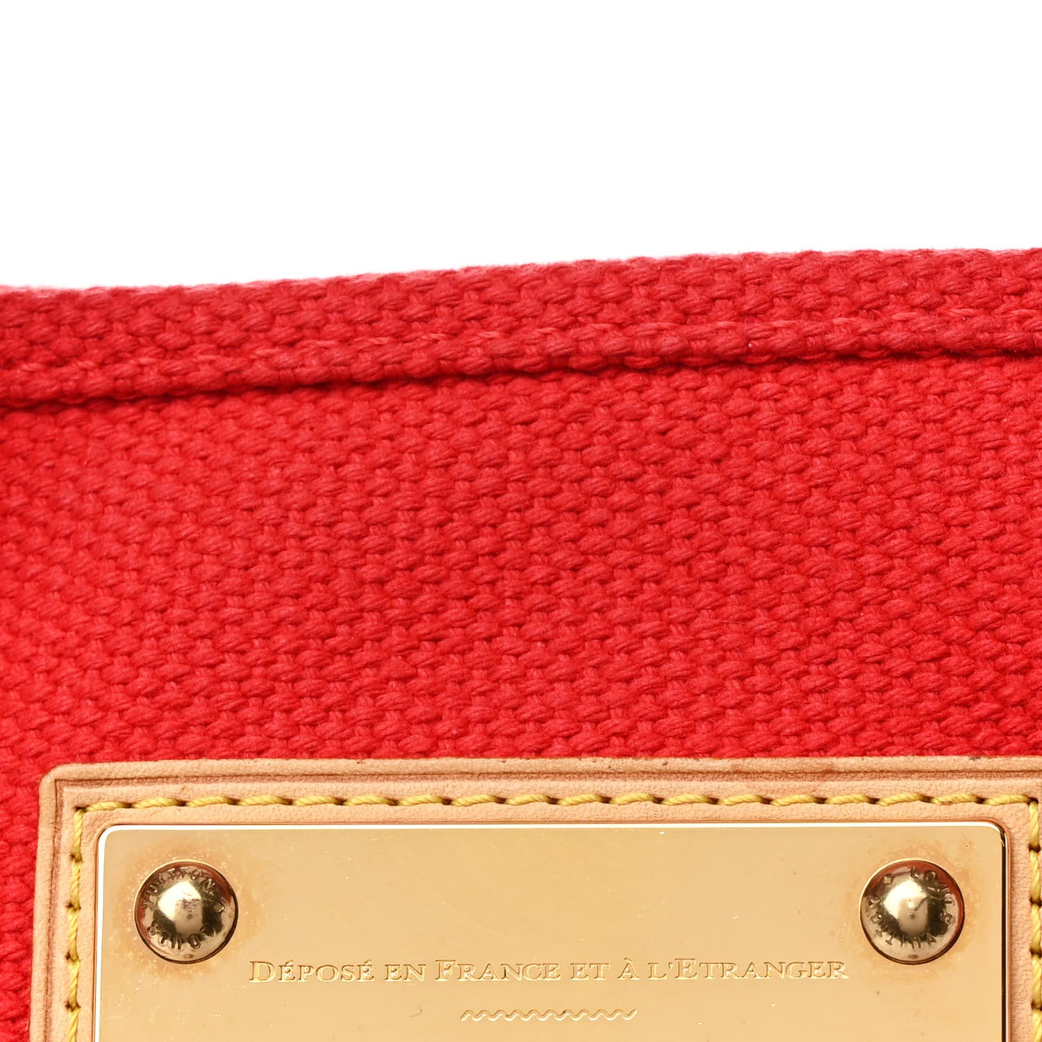 Louis Vuitton Toile Antigua Cabas MM Red Pink 8 of 11