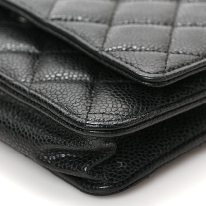 Chanel Caviar Quilted Wallet on Chain WOC Black 9 of 9