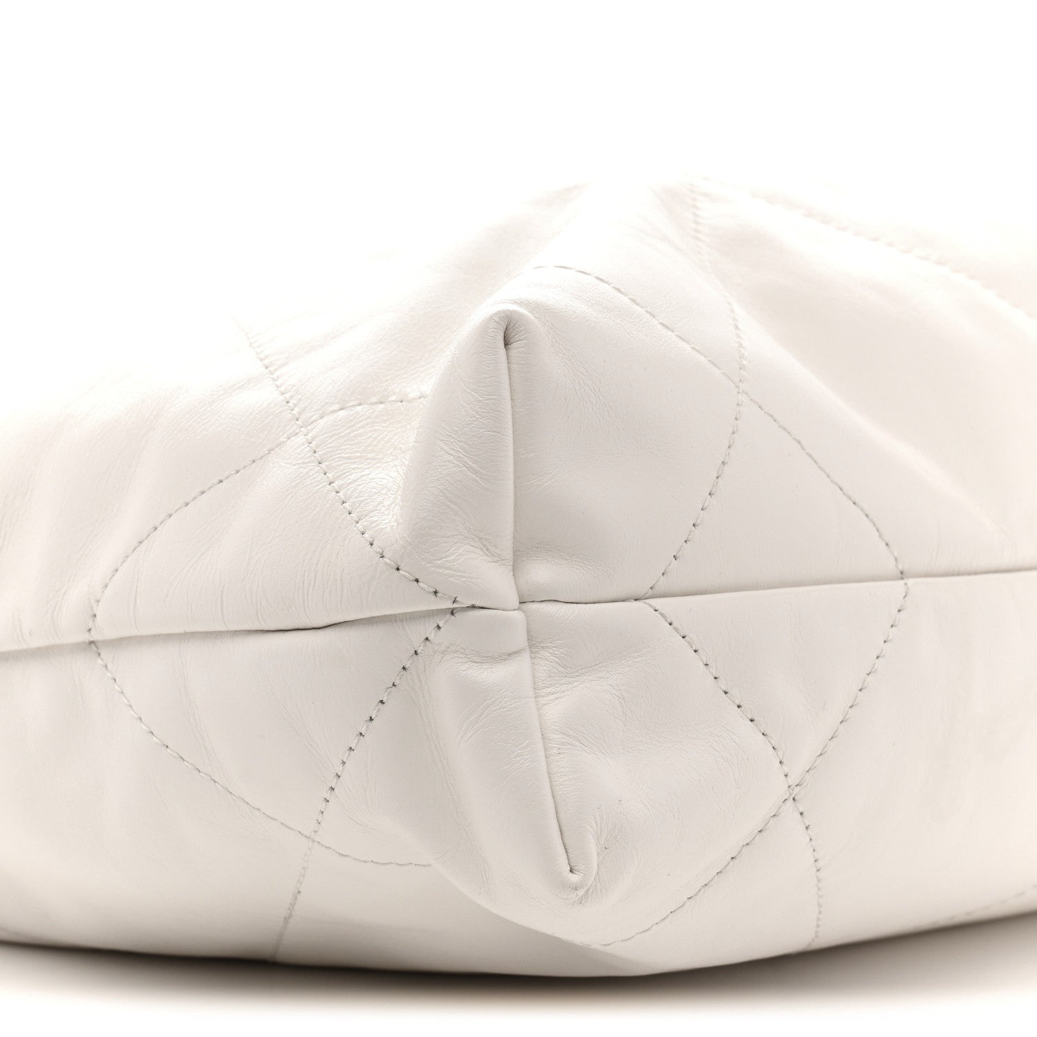 Chanel Shiny Calfskin Quilted Small Chanel 22 White 10 of 12