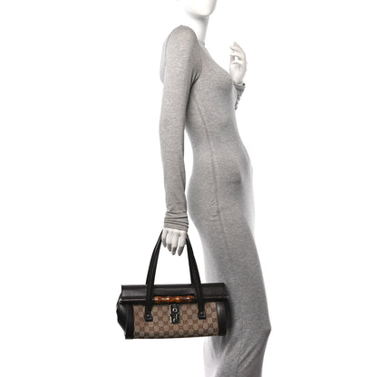 Gucci Monogram Bamboo Bullet Bag Dark Brown 2 of 15