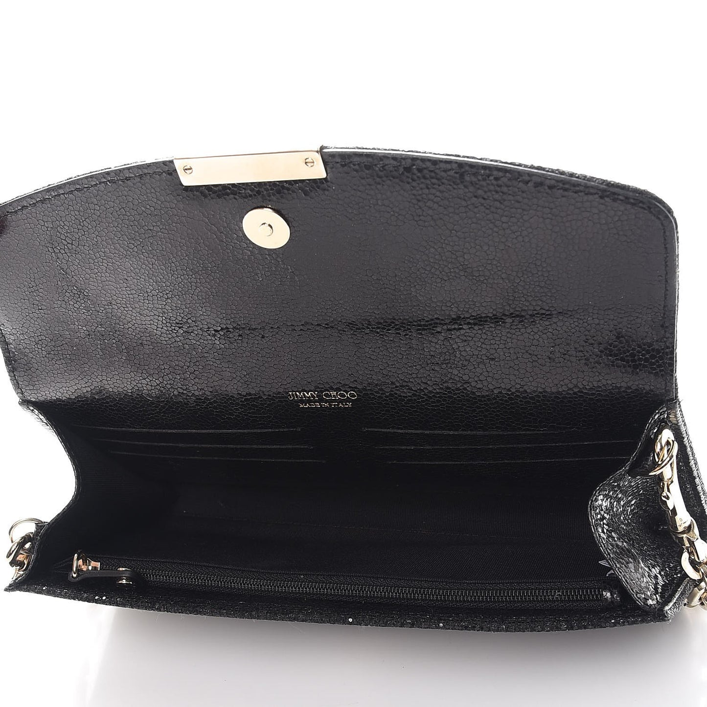 Glitter Riane Clutch Bag Black