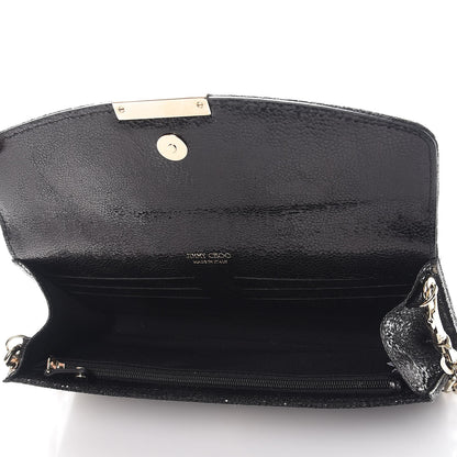 Jimmy Choo Glitter Riane Clutch Bag Black 5 of 12