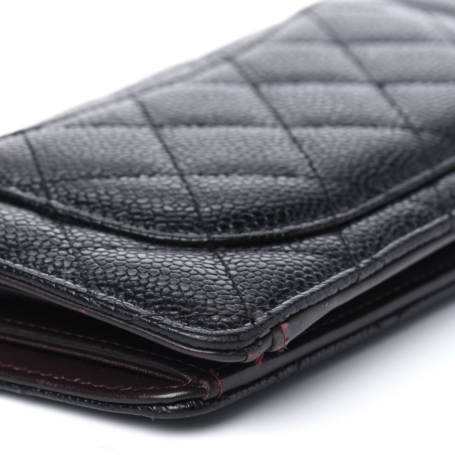 Chanel Caviar Quilted Yen Wallet Black 14 of 22