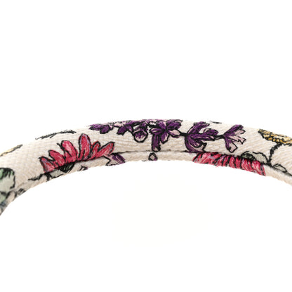Christian Dior Canvas Florilegio Embroidered Medium Lady D-Lite White Multicolor 14 of 15