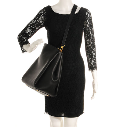Louis Vuitton Veau Cachemire Python Babylone MM Black 2 of 7