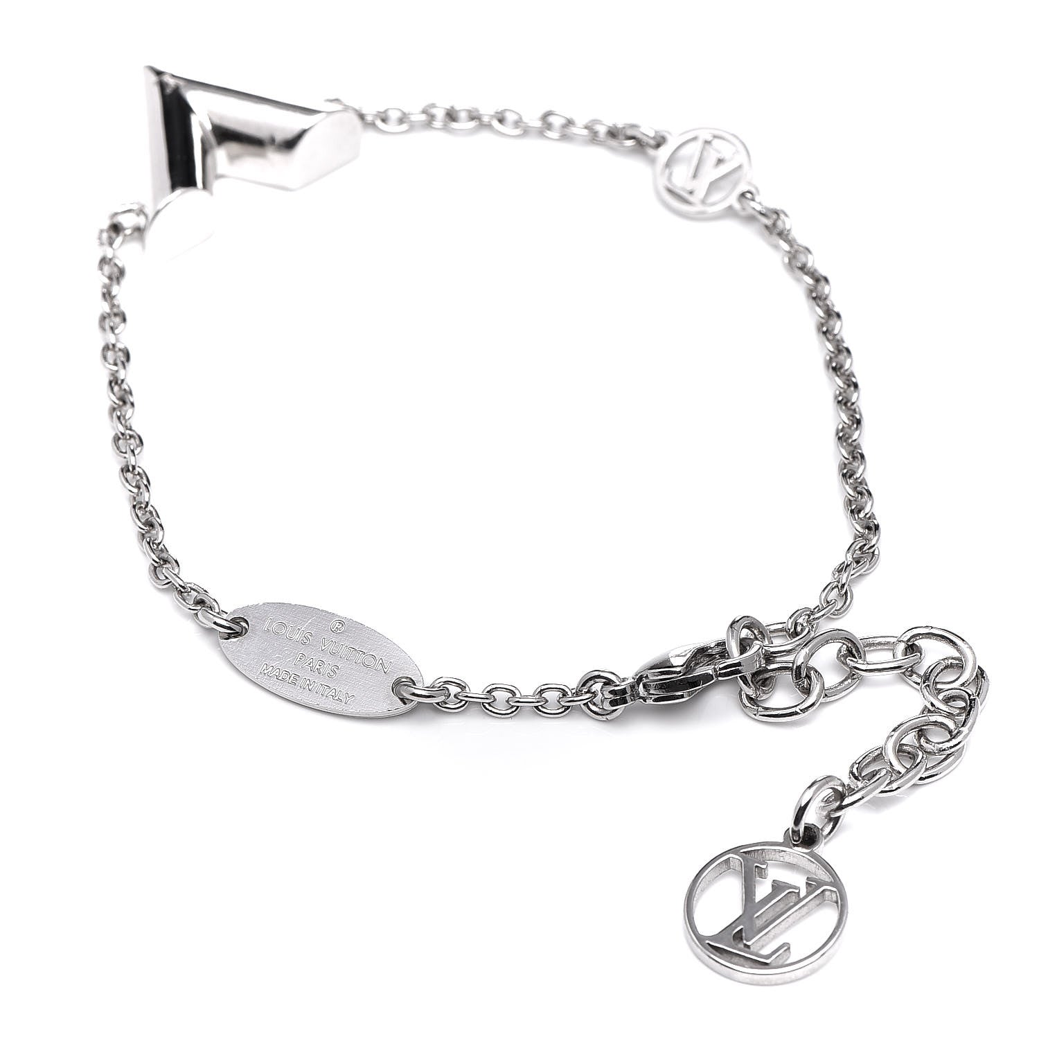 Louis Vuitton Essential V Supple Bracelet Silver 3 of 6