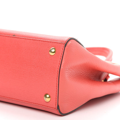 Fendi Vitello Elite Flamingo Petite 2Jours Tote Rosa Exstasy 9 of 12