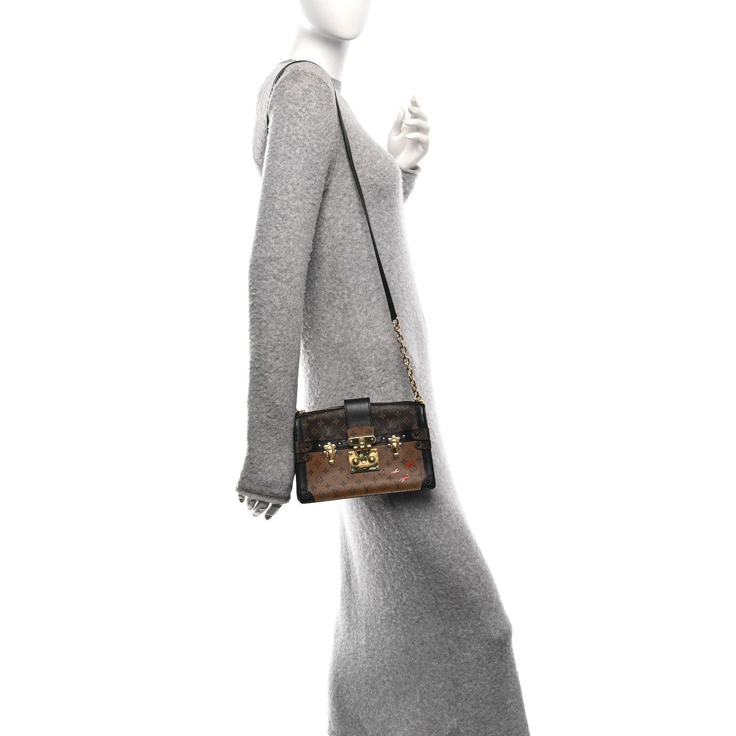 Louis Vuitton Reverse Monogram Trunk Clutch 2 of 13