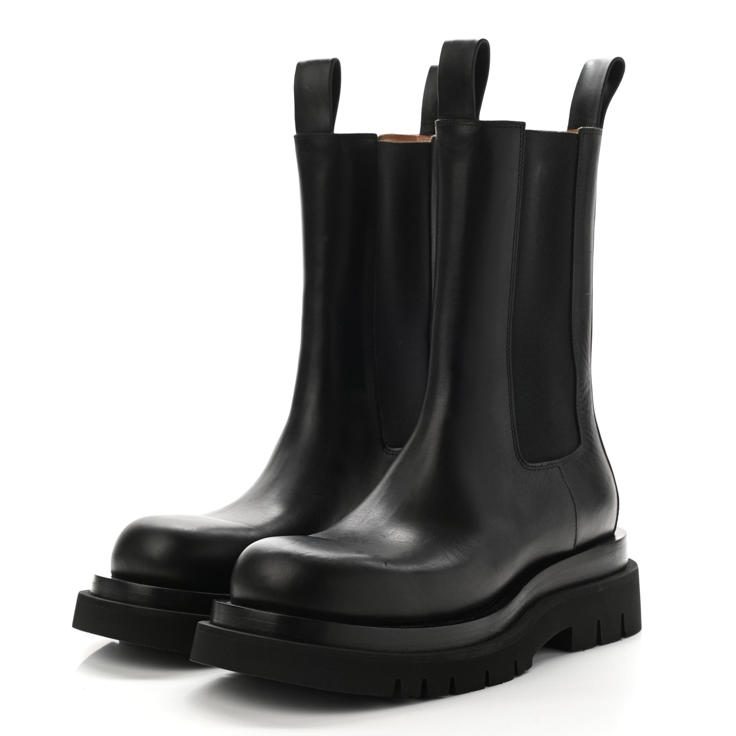 Calfskin The Lug Chelsea Boots 37.5 Black