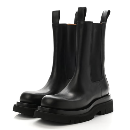 Bottega Veneta Calfskin The Lug Chelsea Boots 37.5 Black 3 of 11