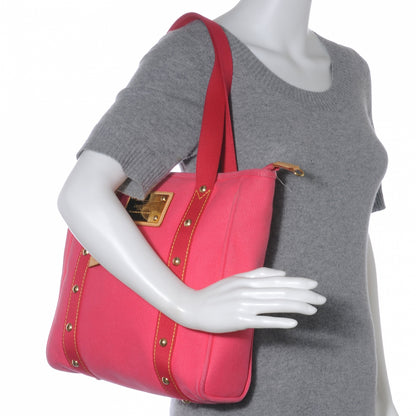 Louis Vuitton Toile Antigua Cabas MM Pink 2 of 12